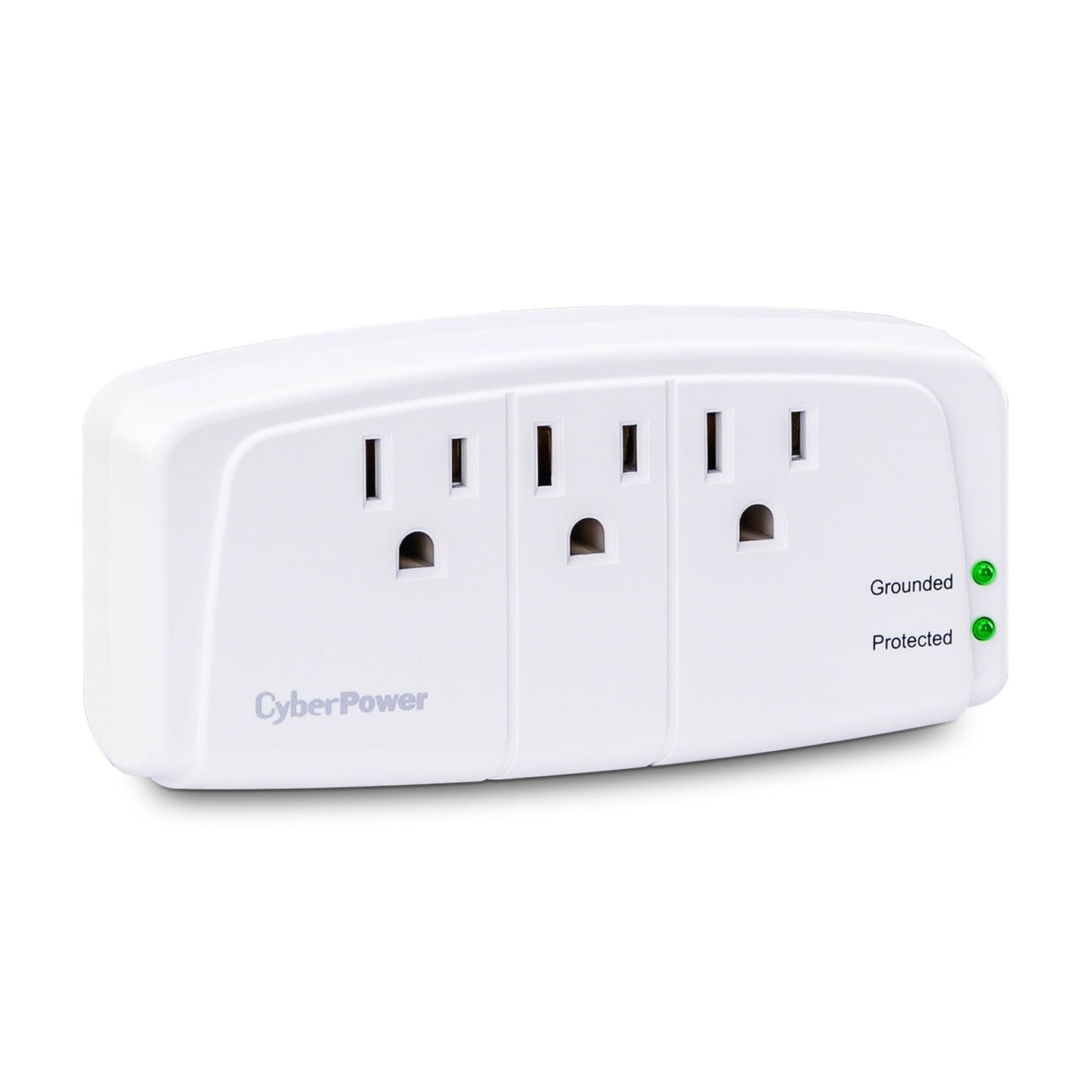 CyberPower CSB300W Essential Surge Protector, 900J/125V, 3 Outlets, Wall Tap