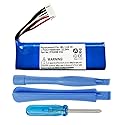 MPF Products 6000mAh P763098 01A Battery Replacement Compatible with JBL Link 20 Voice-Activated Smart Portable Bluetooth Speaker with Installation