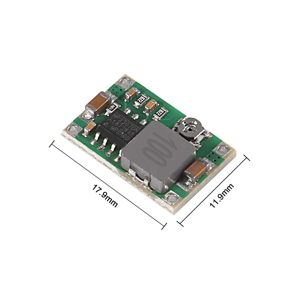 ALMOCN 10PCS Mini360 3A DC Voltage Step Down Power Converter Buck Module MP2307 4.75V-23V to 1V-17V
