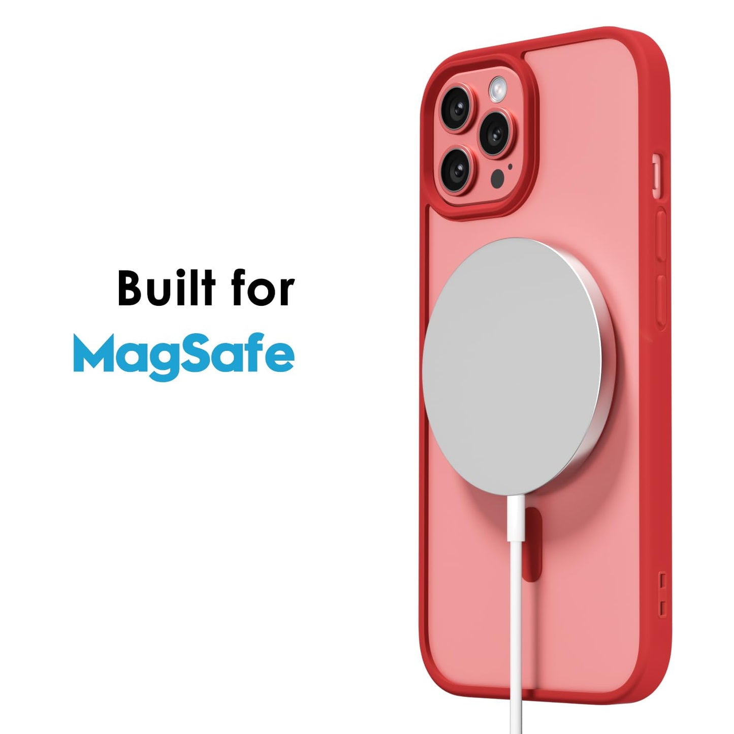 LoeoeL for iPhone 12 Pro Max Case Clear Mag Safe, Ultra Thin Slim Cover Magnetic Compatible with Magsafe Phone Case for Women Men Girl, Cute Soft TPU