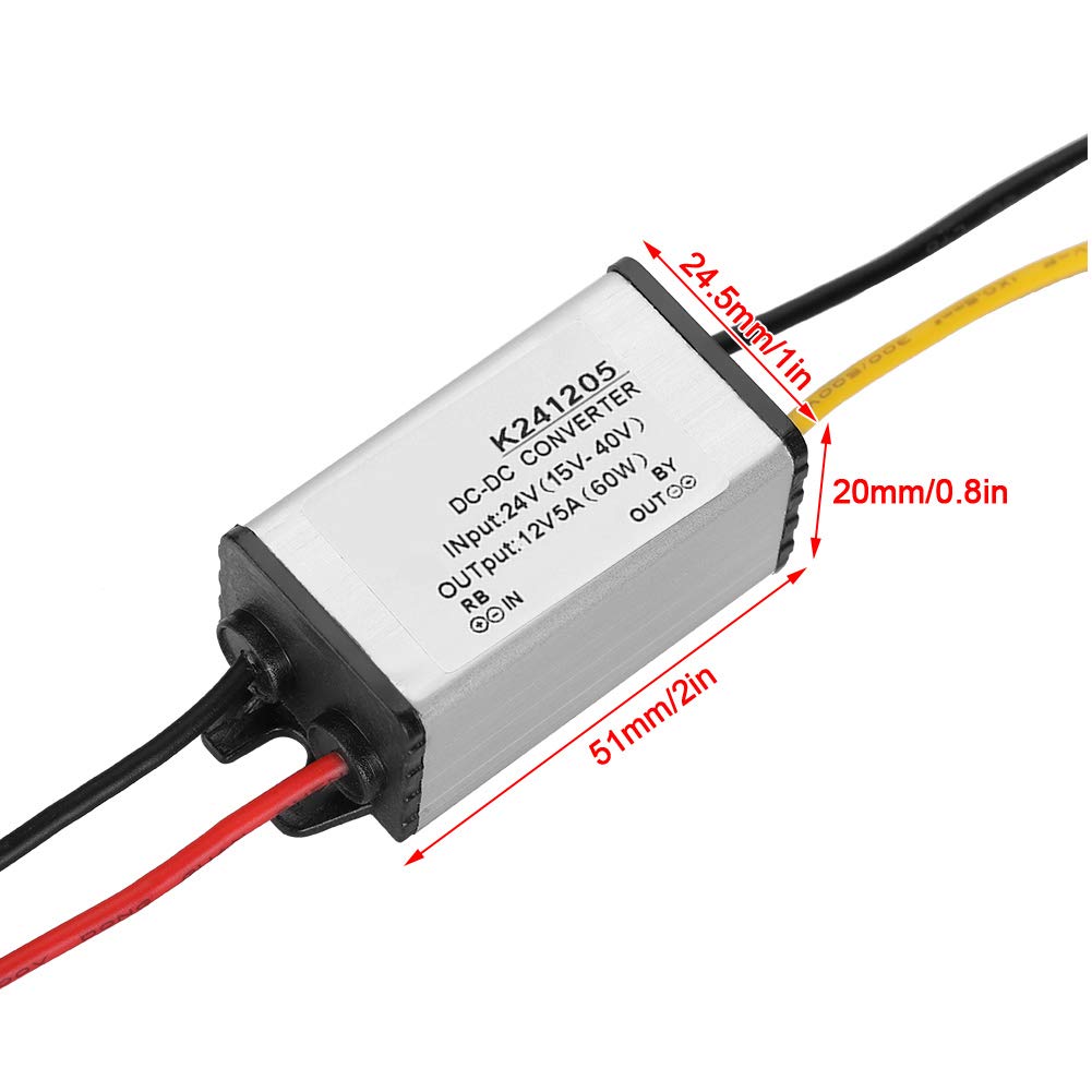 DC-DC Converter 24V to 12V Adjustable High Efficiency Step Down Power 5A Non Isolated Constant Current & Voltage