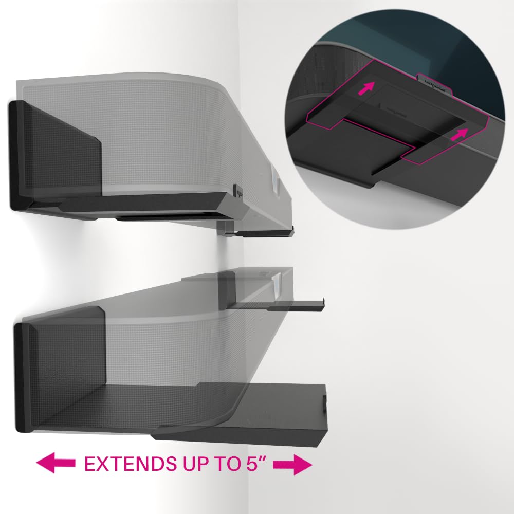 HangSmart TV & SoundBar Mount Bundle No Stud Easy Install, Universal Wall Mounts for Up to 150LBS & SoundBars Up to 50LBS Fits Most TVs & SoundBars