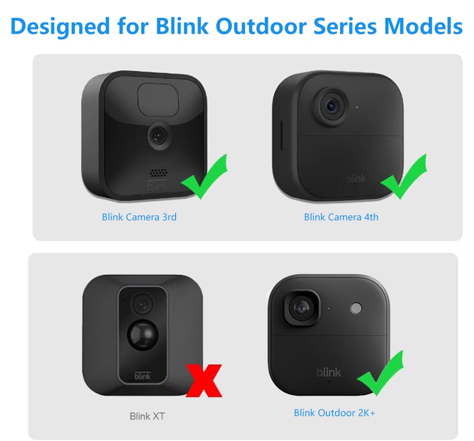 Blink Outdoor Vinyl Siding Mount with Waterproof Case, No-Hole Needed Mounting Bracket and Full Weather Proof Cover for All-New Blink Outdoor 4/3rd
