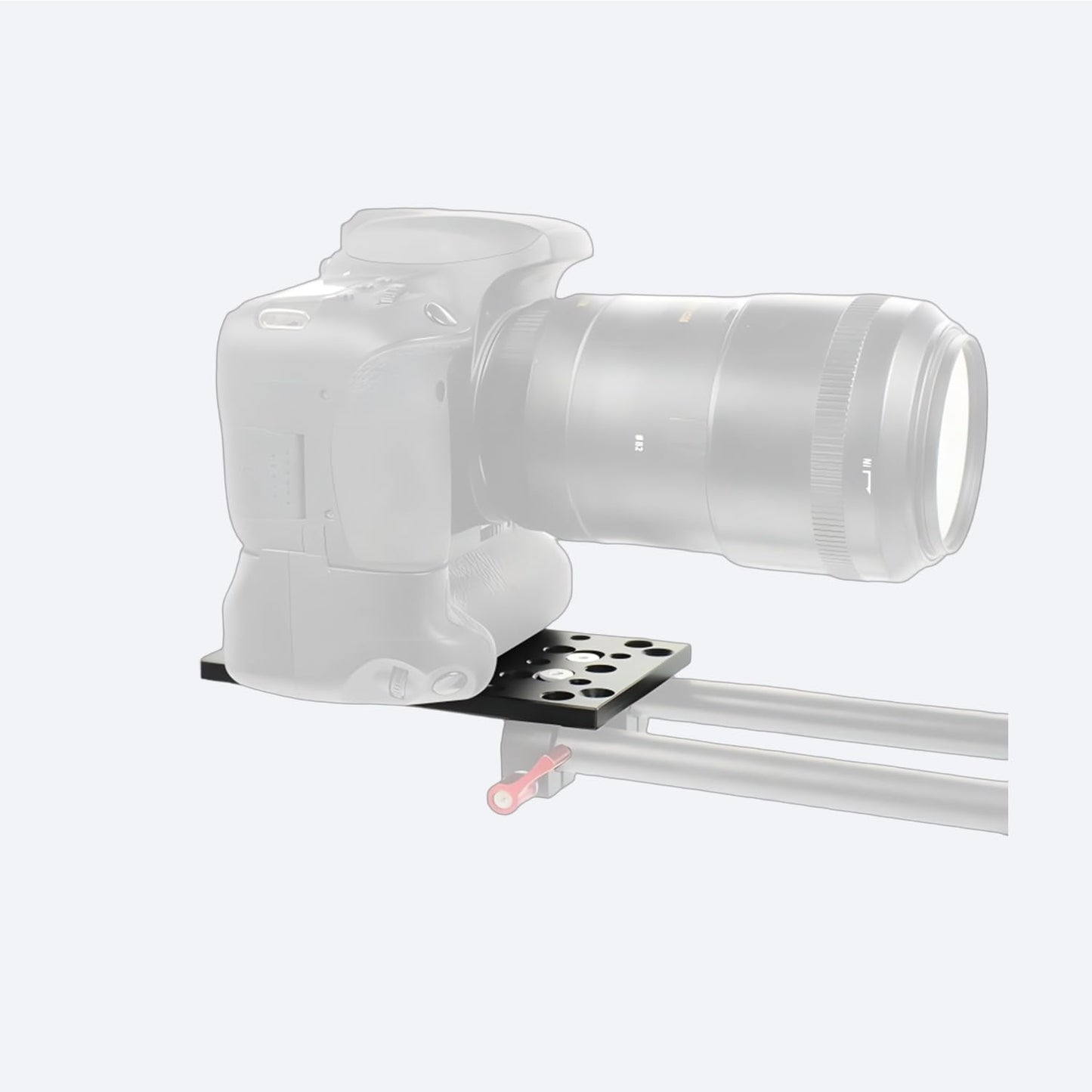 Camera Cheese Plate with 1/4" and 3/8" Threaded Holes,Extension Switching Mounting Plate for Cameras,Tripod and Other Photography Accessories