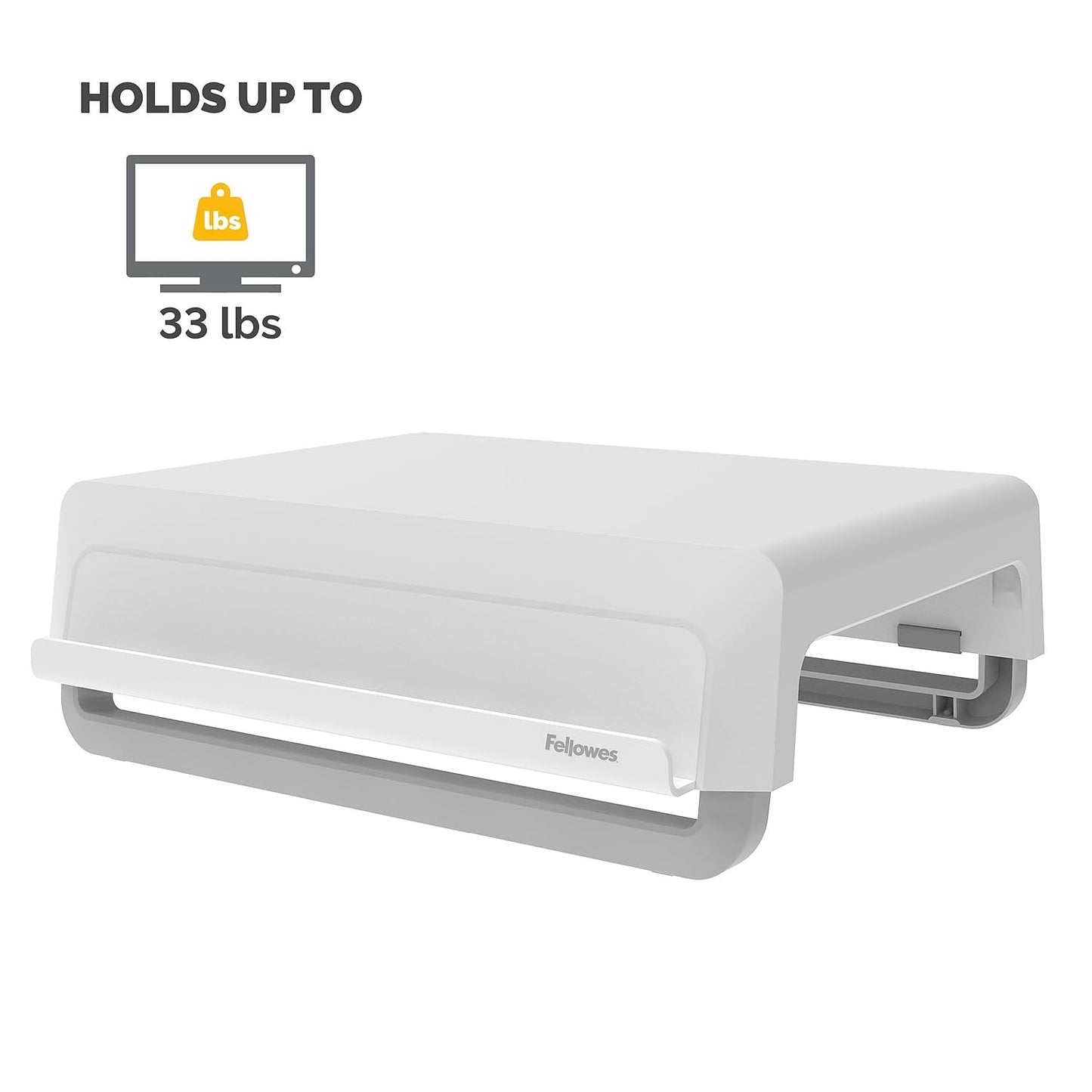 Fellowes Monitor Stand for Desk - Breyta™ 100% Recyclable Monitor Stand for the Home and Office - Ergonomic Portable Monitor Stand with 3 Height