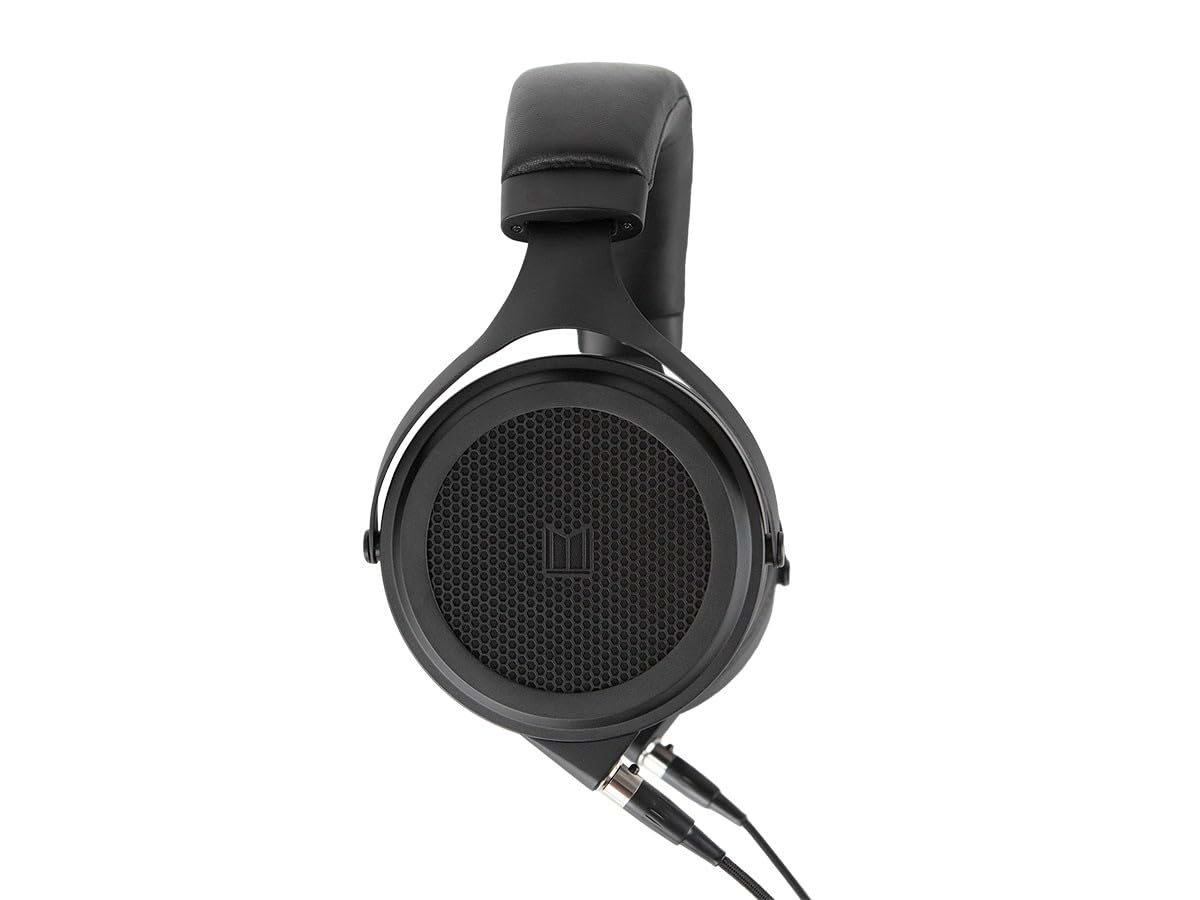 Monolith M1570 Over Ear Open Back Balanced Planar Headphones - with Plush, Padded Headband, Removable Earpads, Low Distortion for Studio, Black
