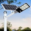 DENGMALL 6000W LED Solar Street Lights Outdoor, Dusk to Dawn Security Flood Light with Remote Control & Pole, Wireless, Waterproof, Perfect for Yard
