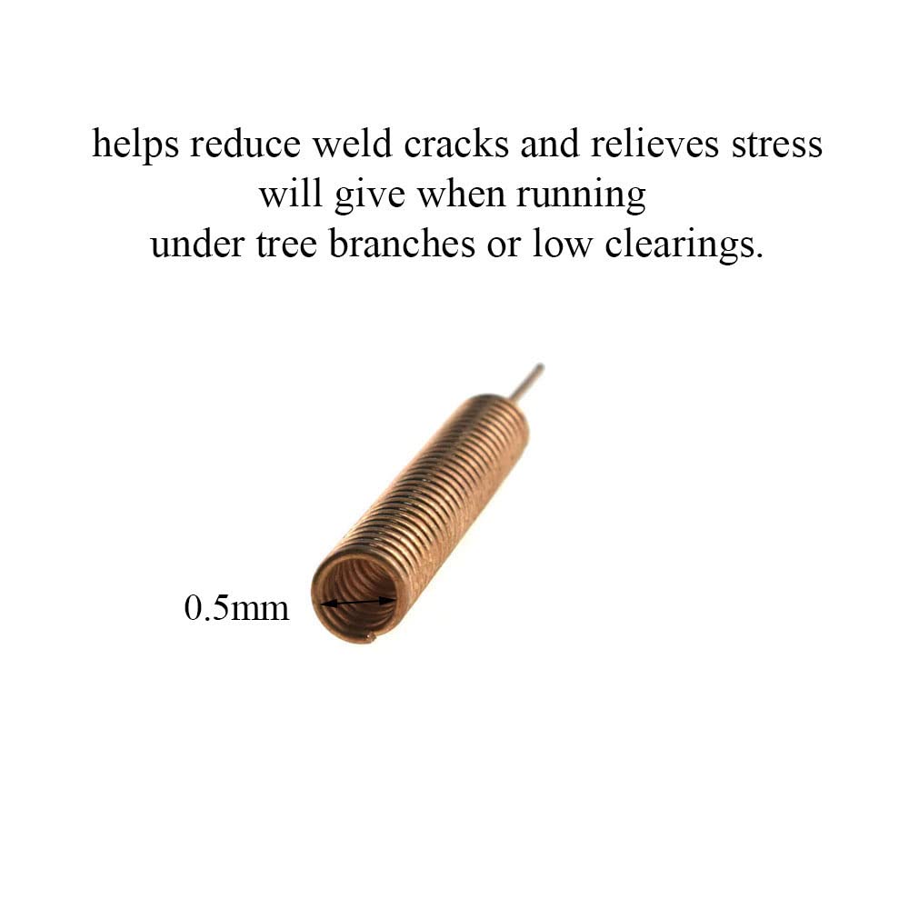 Binzzo 36mm Lenght Coil Spring Antenna Provide Bigger Bending Angle Proper Solid Hollow Inside Easy Pass Shock Absorption Data Transmission 433 MHz