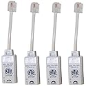 ScreenBeam Universally Compatible Inline DSL Phone Filters - 4 Pack (FLTR4DSL02), White