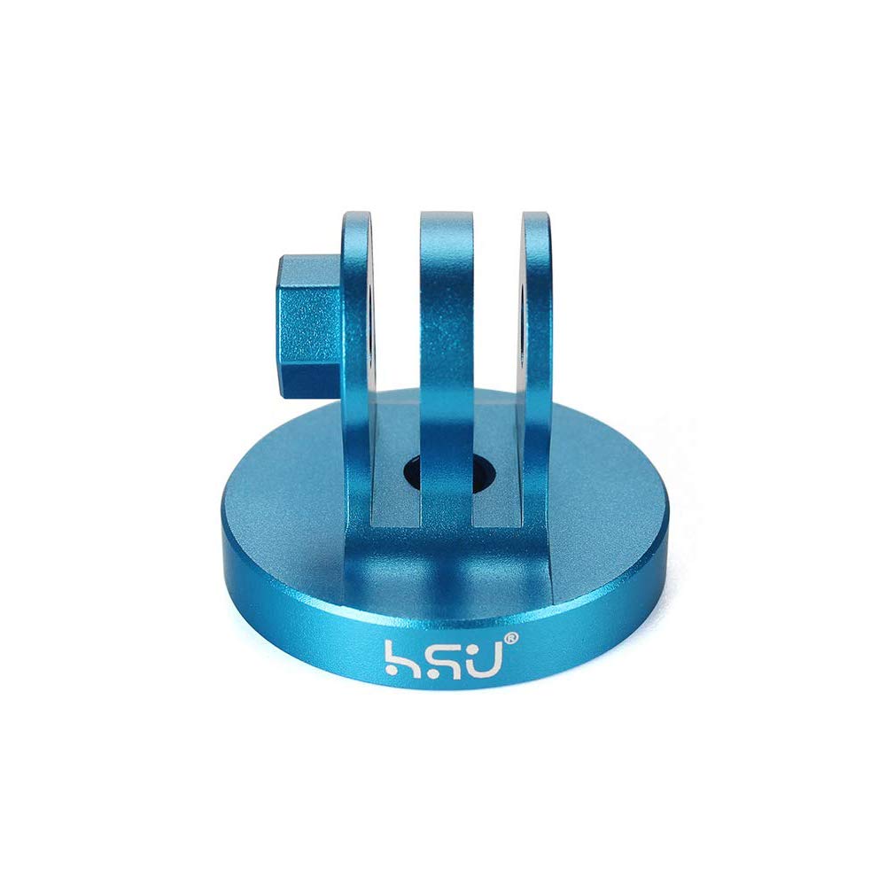 HSU Aluminum Alloy Metal GoPro Tripod/Monopod Mount with Aluminum Thumbscrew for GoPro Hero 13, 12, 11, 10, 9, 8, 7, 6, 5, 4, 3+, 3, 2, 1 HD, AKASO