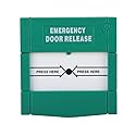 Emergency Door Release Break Glass Fire Alarm Green Security Alarm for Home Security