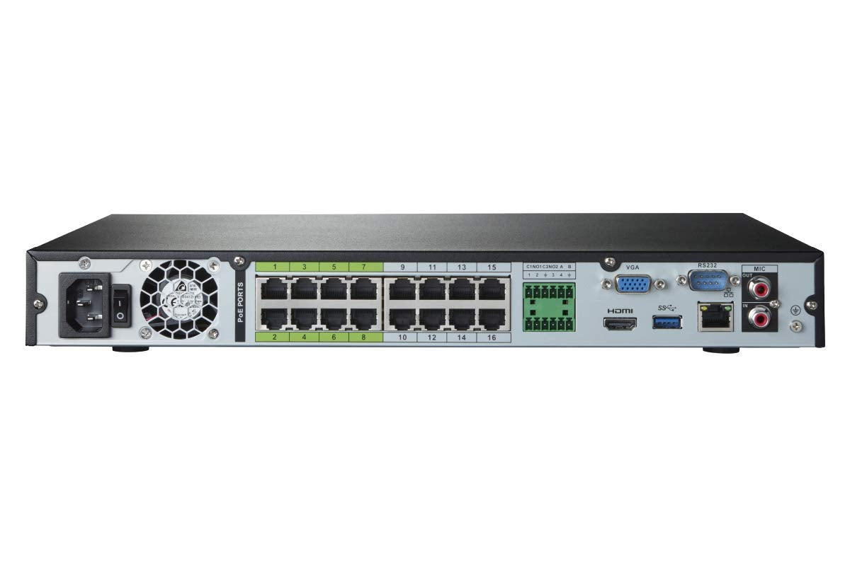 32-Channel NVR System with 4K (8MP) IP Dome Cameras with Listen-In Audio 24
