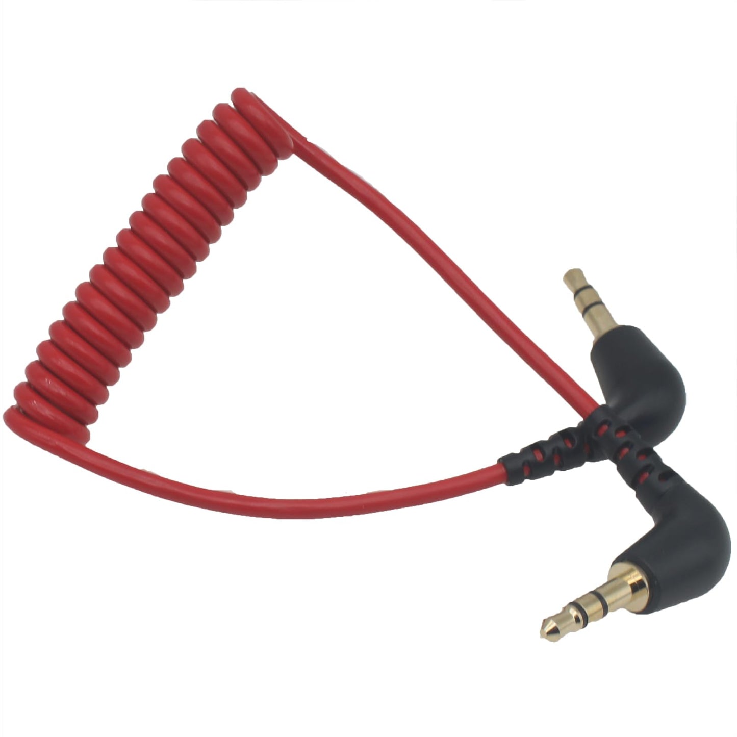 SYCZIOHU 1 Pcs Camera Microphone Cable 3.5mm TRS Male Audio Mic Cord for Interviews and Music Recording (Red)