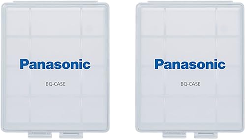 Eneloop Panasonic BQ-CASE2SA Battery Storage Cases with 4AA or 5AAA Battery Capacity, Pack of 2