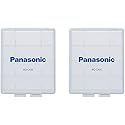 Eneloop Panasonic BQ-CASE2SA Battery Storage Cases with 4AA or 5AAA Battery Capacity, Pack of 2