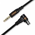 GFSHOP 3.5mm Off Camera Shutter Connecting Cable Cord 3.5mm-N3 Camera Connecting Plug for EOS Cameras with Pixel Shutter Remote Control TW283-Series