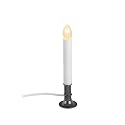 Xodus Innovations AC1180 Electric Plug-in 8.25 inch Flameless LED Window Candle with Dusk to Dawn Light Sensor Timer, Nickel Colored Base