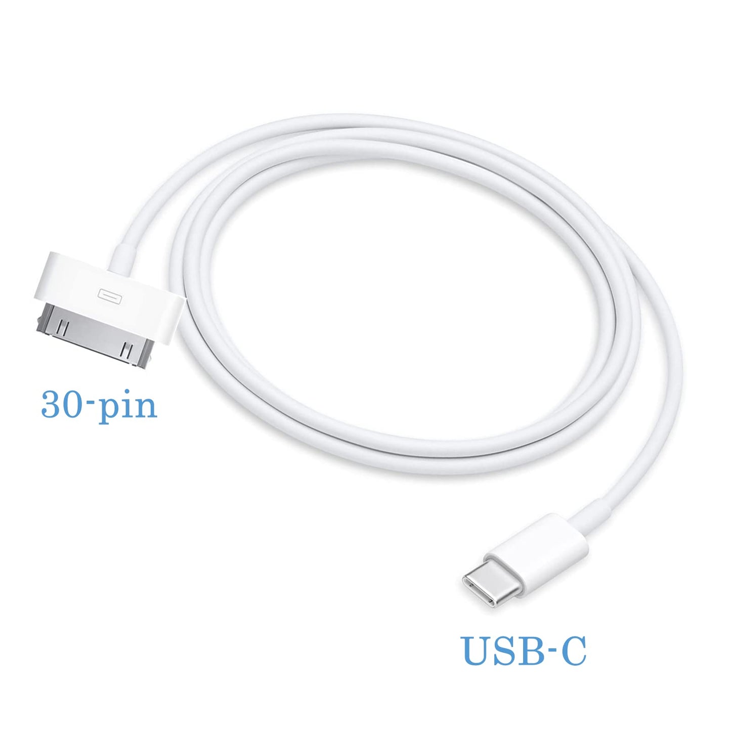 Arbove USB-C to 30 Pin Cable, 3ft Type-C to 30 Pin Cable Mains Charging Syncing Old Pad Phone Pod