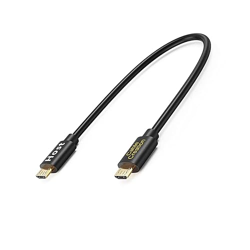 CableCreation Short Micro USB to Micro USB OTG Cable 8inch, Works for DJI Spark Mavic, PS4, Owlet, Android Phone Tablet, DAC and More,20CM
