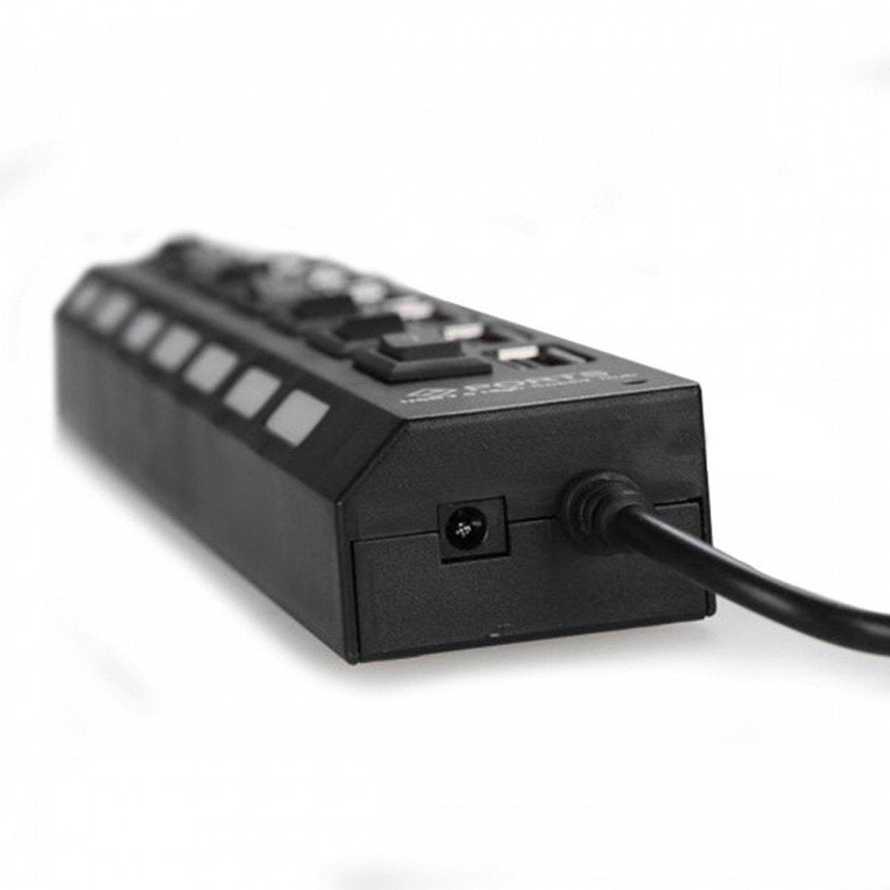 Micro USB Hub 2.0 7Port Hub USB With ON/OFF Switch USB Splitter Adapter High Speed Peripheral Accessorie For Tablet Laptop