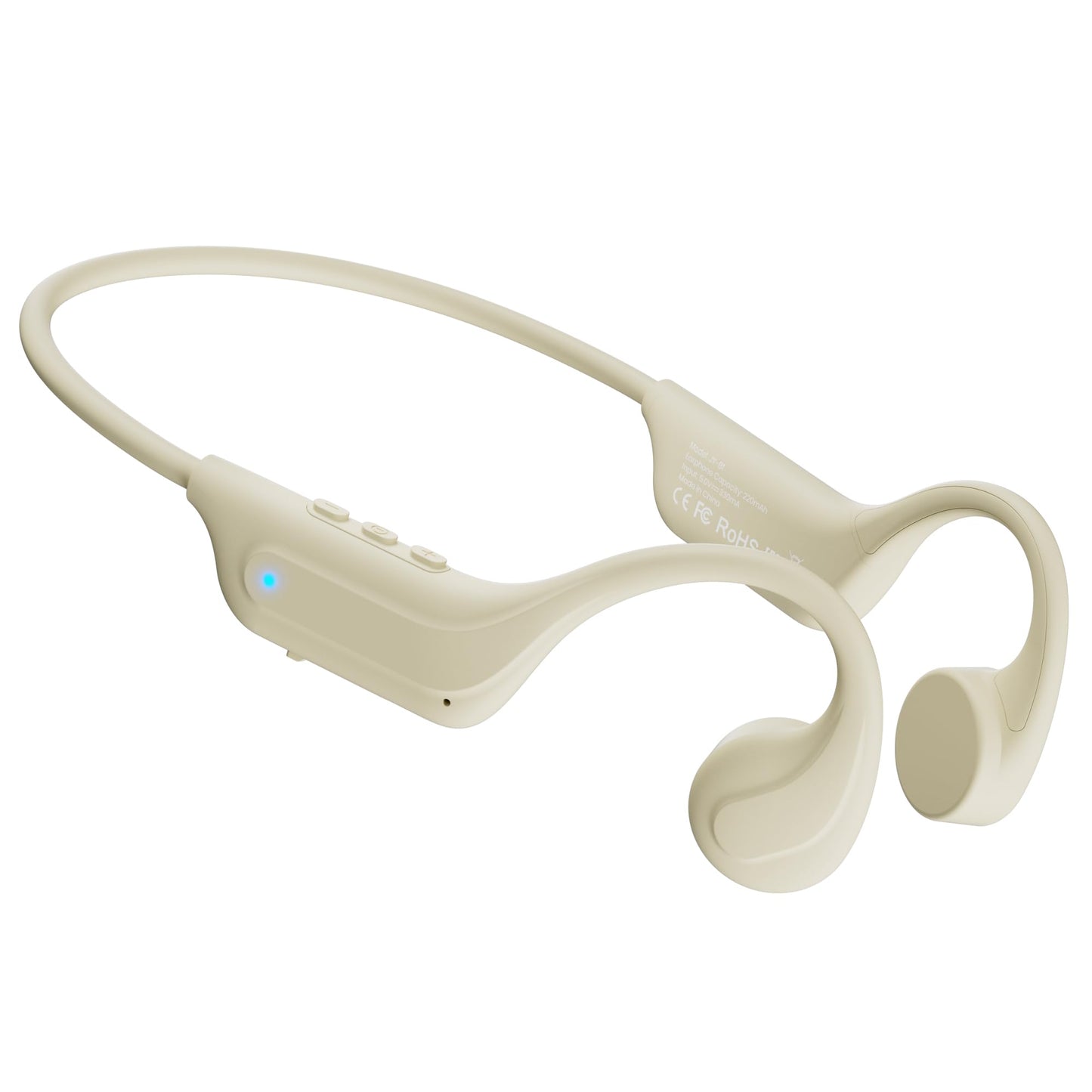 Gavhaio Bluetooth 6.0 Bone Conduction Headphones, Open Ear Wireless Headset with Secure Fit for Gym, Running and Everyday Use