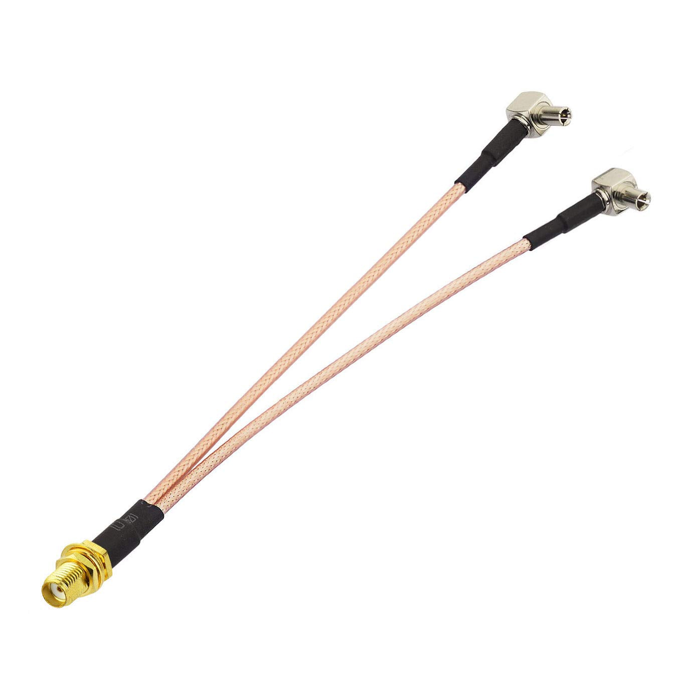 Bingfu 4G LTE Antenna Adapter Splitter SMA Female to Dual TS9 Connector Coaxial Pigtail Cable 6 inch 15cm Compatible with 4G LTE Mobile Hotspot MiFi