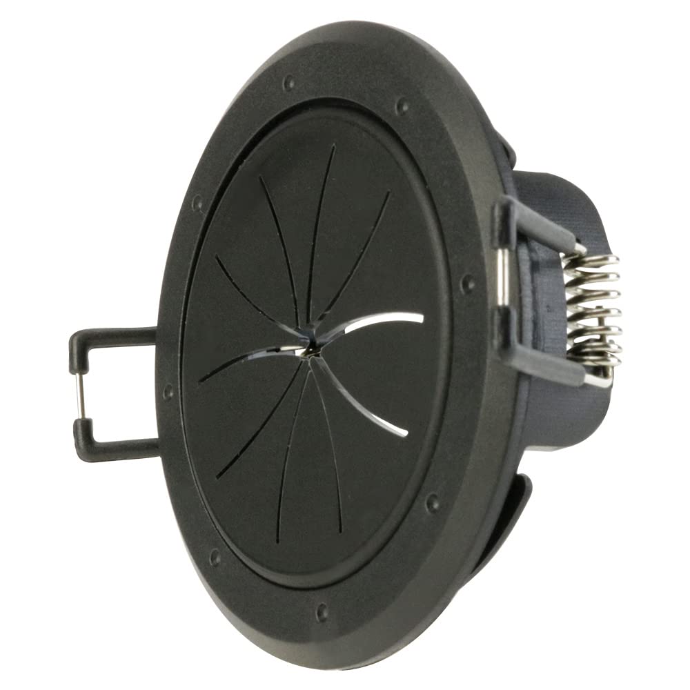 Construct Pro Speedy Spring-Lock Cable Pass Through Port, 2 inch Inner Diameter, Black CON6061SPZ