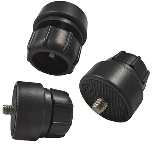 ThtRht 3 Pack 1/4 Screw to 17mm Ball Mount Base Mount Stand Interface Socket Joint for Tripod DV Camera Car Monitor GPS Phone Holder Clip Ring Light