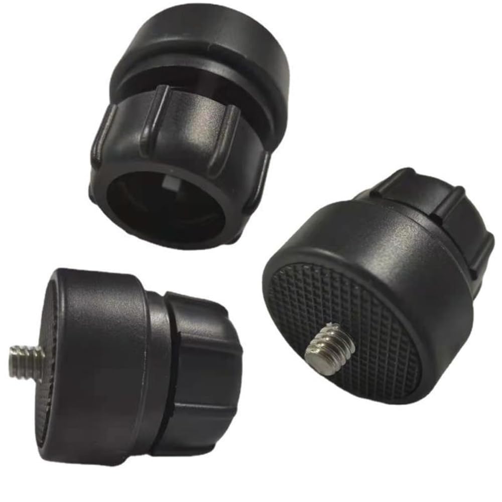 ThtRht 3 Pack 1/4 Screw to 17mm Ball Mount Base Mount Stand Interface Socket Joint for Tripod DV Camera Car Monitor GPS Phone Holder Clip Ring Light