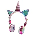 SAYESON Unicorn Kids Headphones, Wired Over Ear Headphones with Adjustable Headband, 3.5mm Jack and Tangle-Free Cord, Cute Girl Headsets for School…