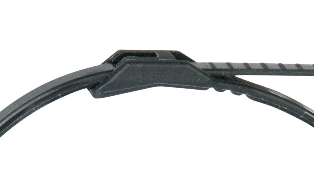 Ancor 199325 Cable Tie, Low Profile, 8", Black, 100pc