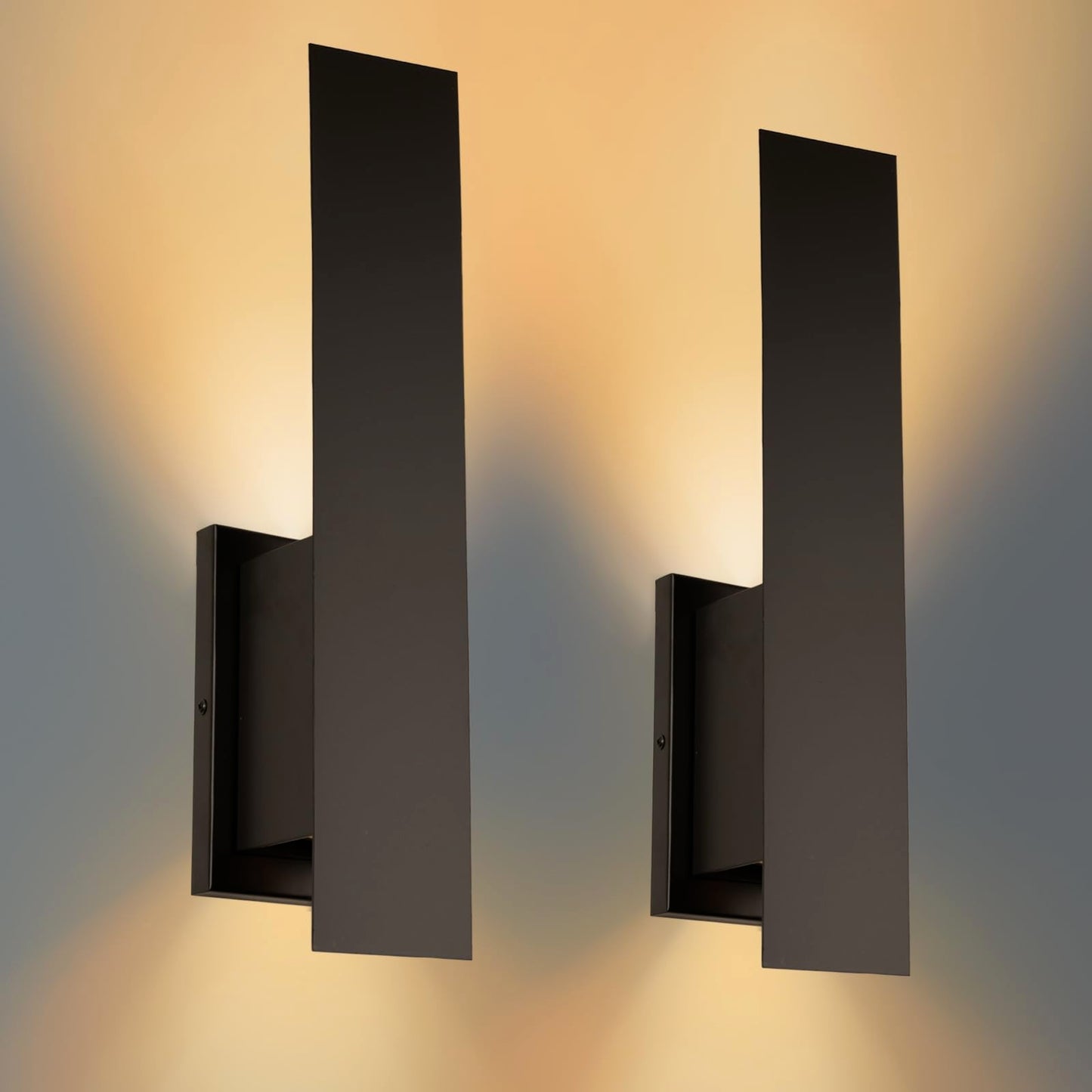 Edwarmlux Indoor Wall Sconces, Modern Wall Lights, Up and Down Wall Mount Light, Dimmable Hardwired Wall Light for Bedroom, Living Room, Hallway, GU10