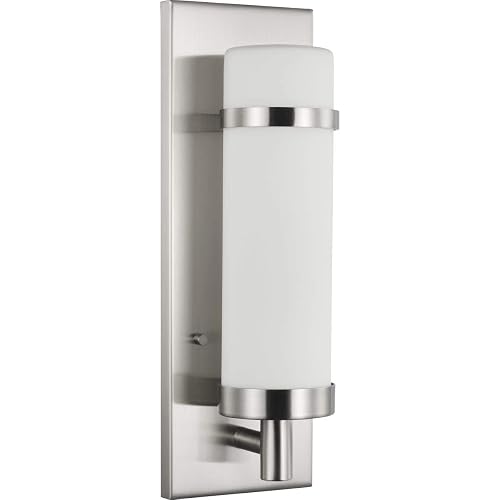 Progress Lighting Hartwick Collection Brushed Nickel One-Light Wall Sconce