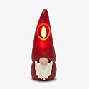 Luminara Gnome Figural Flameless LED Candle - Green 2.2" x 6" - Battery Operated Christmas Winter Decoration Real Wax Unscented Home Decor Indoor