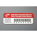 Stop Security Plate (Small) - Anti-Theft ID Tag and 24/7 Recovery Service for Laptops, Tablets, Cell Phones and Other Devices. Made in USA.
