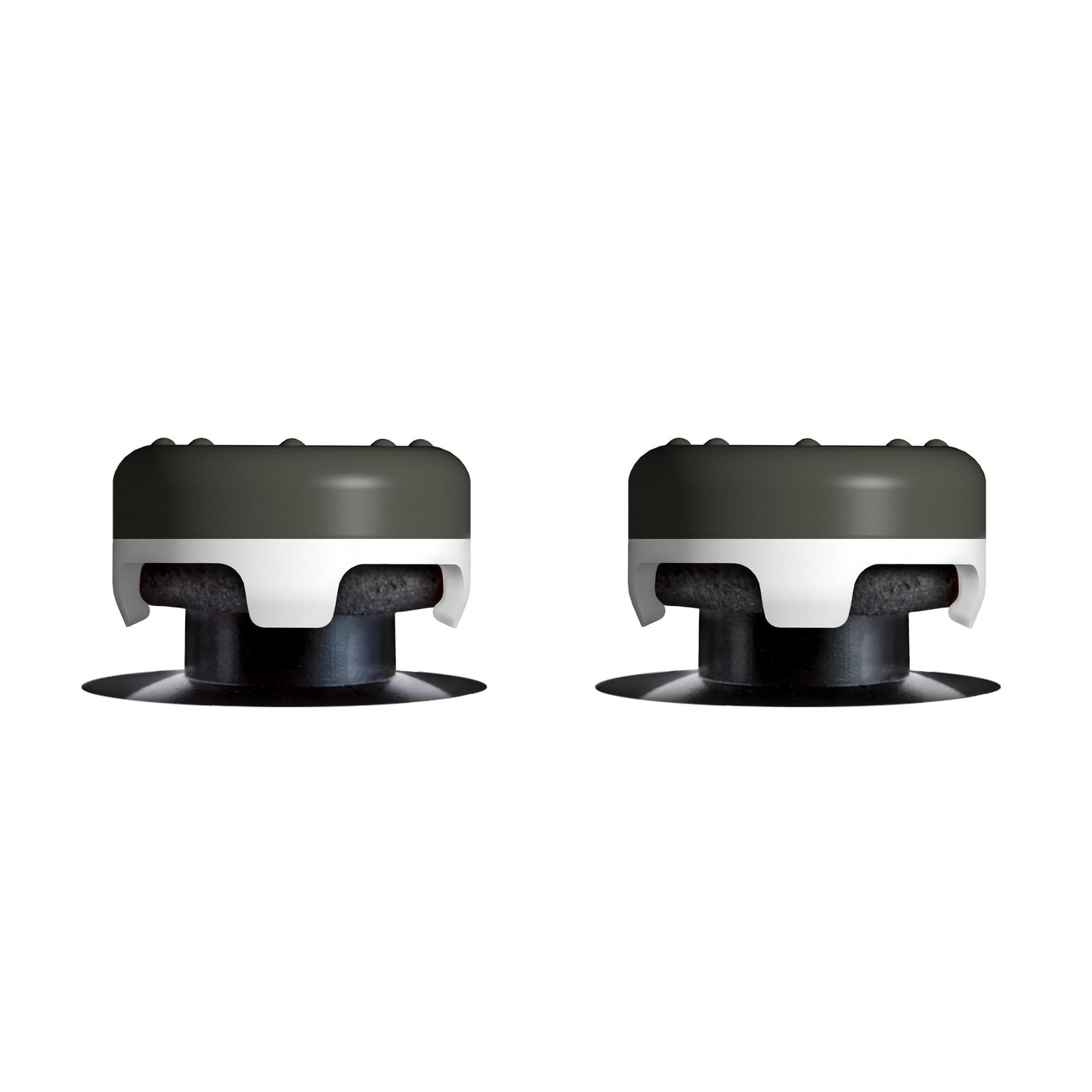 KontrolFreek CQC Classic for PlayStation 4 (PS4) and PlayStation 5 (PS5) Controller | Performance Thumbsticks | 2 Mid-Rise Concave | Gray/White