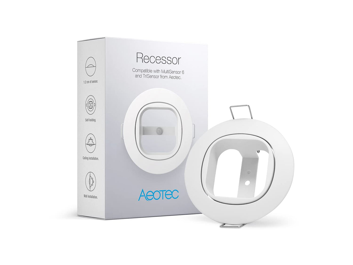 Aeotec Recessor for MultiSensor and TriSensor - Discreet in-Wall Mount for a Seamless Smart Home Look