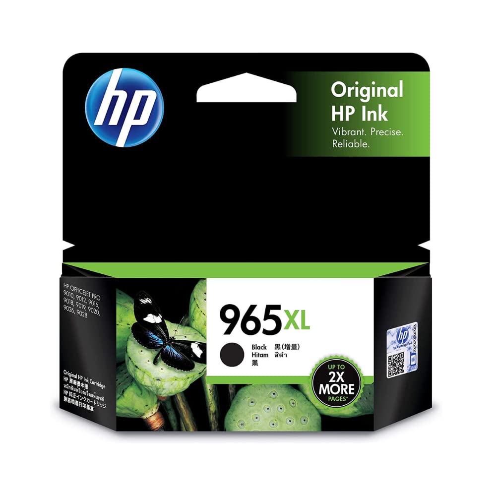 HP 965XL Ink Cartridges (6.8", 7500 Pcs, 2lbs, 12", 6.2", 9.8") - HP - Compatible with HP Printers - Black Ink - Refillable - Wide Printer