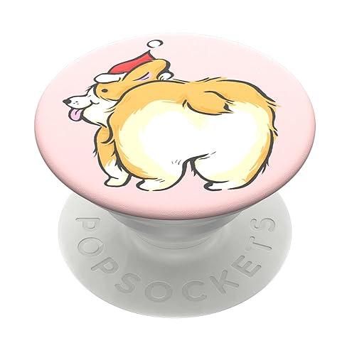 PopSockets Adhesive Phone Grip, Holder, Phone Stand, Christmas - A Corgi Christmas