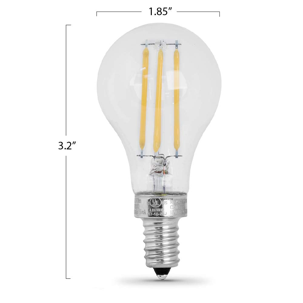 Feit Electric BPA1575C/850/FIL/2 75W EQ DM LED Light Bulbs, 2 Bulbs