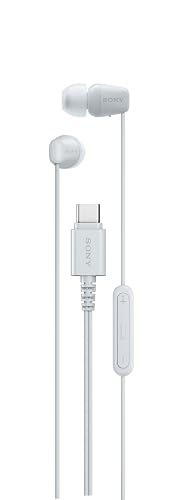 Sony IER-EX15C USB-C Plug, Wired in-Ear Headphones for iPhone and Android Phones, with Built-in Multi-Function Button, Volume and Mic Control