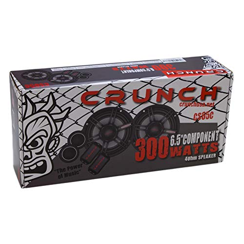 Crunch CS Series 6.5 Inch 300W 2-Way Component Speaker System, Pair