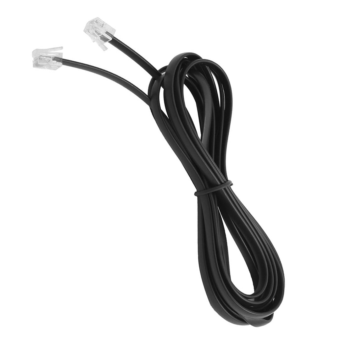 uxcell RJ12 6P6C Telephone Extension Cable, 2.59M Long Phone Wire Handset Receiver Cord, Standard RJ12 6P6C Male to Male Plug Extension Line