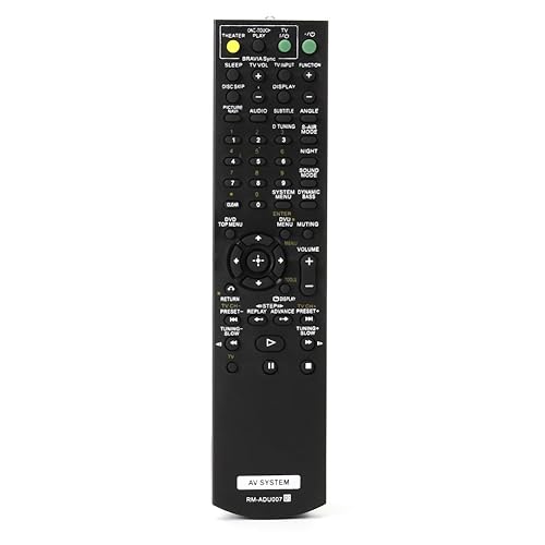 Replaced Remote Control for Sony DAV-HDX576WF HCDHDX585 DAVHDX279W 148057011 HCD-HDX277WC HCDHDX589W Home Theater Audio/Video Receiver AV System