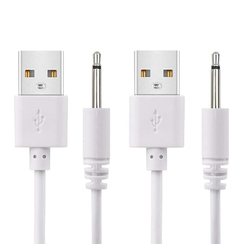 BATSOEASY 2 Pack 2.7ft Replacement DC Charging Cable, USB to DC 2.5mm Fast Charger Cord Adapter - 2.5mm (This is NOT Barrel Jack)