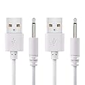 BATSOEASY 2 Pack 2.7ft Replacement DC Charging Cable, USB to DC 2.5mm Fast Charger Cord Adapter - 2.5mm (This is NOT Barrel Jack)