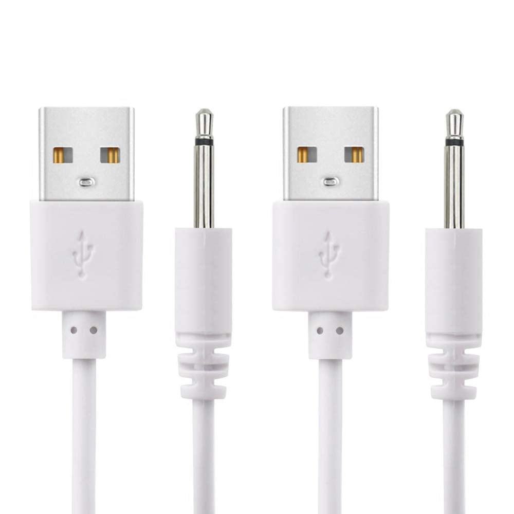 BATSOEASY 2 Pack 2.7ft Replacement DC Charging Cable, USB to DC 2.5mm Fast Charger Cord Adapter - 2.5mm (This is NOT Barrel Jack)