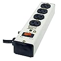 Intermatic IG112463 Metal Surge Strip with Four-Outlets and Lighted Switch with Six-Foot Cord, Ivory