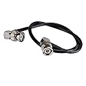 Pc-case 12in Rf Electrical Wire Coaxial Cable Connector Bnc Plug to Bnc Male Right Angle Assembly Pigtail Extension Rg174 30cm for Wireless Antenna