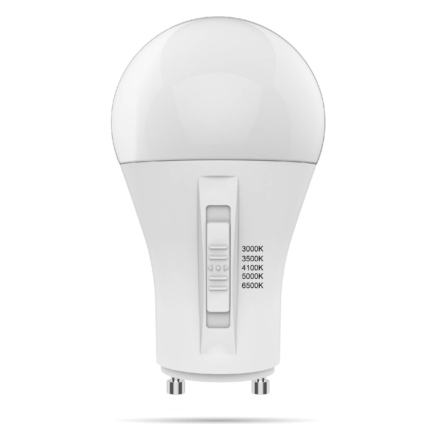 Goodlite GU24 Base A19 LED Bulb, 5 Color Selectable 3000K-3500K-4100K-5000K-6500K, 1500 Lumens, 15 Watt (100W Equivalent), High CRI, 5% Dimmable, UL